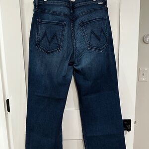 Mother The Maven High Waste Ankle Wide Leg